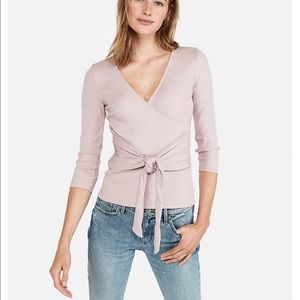 Express Rib Wrap Front Tee